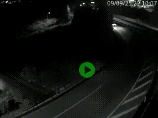 Caméra autoroute à la jonction entre l'A7 et la D301 (Boulevard urbain Sud de Lyon) à Feyzin, au sud de Lyon. Vue orientée vers Mions