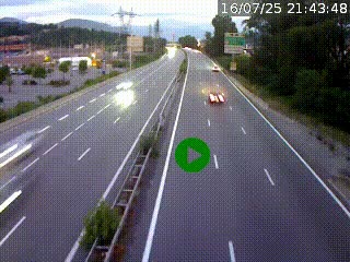 Caméra routière à hauteur des centres commerciaux et de la sortie 14 en direction d'Albertville