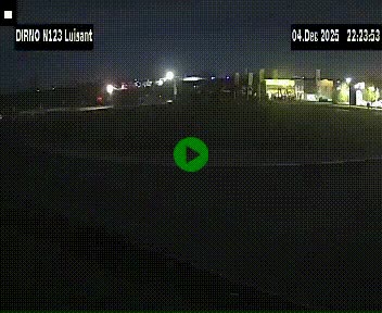 Webcam en périphérie de Chartres sur la N123, à hauteur de Luisant. Vue orientée vers Chartres