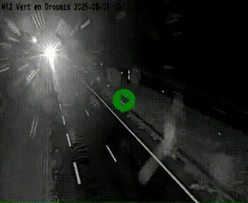 Webcam à hauteur de Vert-en-Drouais sur la N12, en périphérie de Dreux. Vue orientée vers Alençon