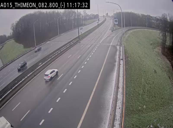 Caméra trafic Belgique - Thiméon - E42, jonction avec A54 (E420) direction La Louvière/Charleroi - BK 82.82
