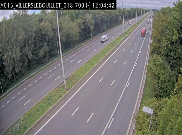 Webcam autoroute Belgique - Villers-le-Bouillet - E42 direction Liège - BK 18.7