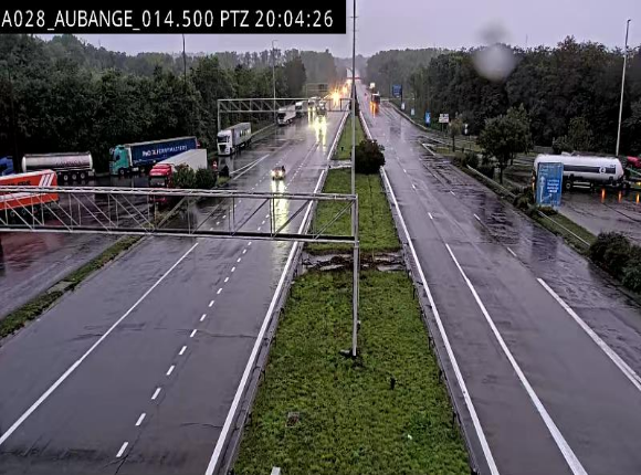 Webcam autoroute Belgique - Aubange - A28 direction Arlon - BK 14