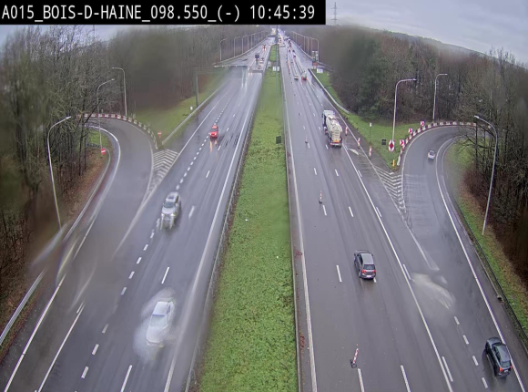 Webcam autoroute Belgique - Bois d'Haine - E42 - BK 98.6