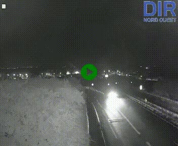 Webcam au début de l'A84 sur le périphérique Ouest de Caen (N814) à hauteur de la sortie 9, Porte de Bretagne