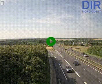 Webcam au début de l'A84 sur le périphérique Ouest de Caen (N814) à hauteur de la sortie 9, Porte de Bretagne