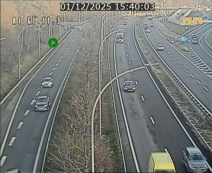 Traffic live webcam Luxembourg Senningerberg - A1 direction Allemagne - BK 11.3