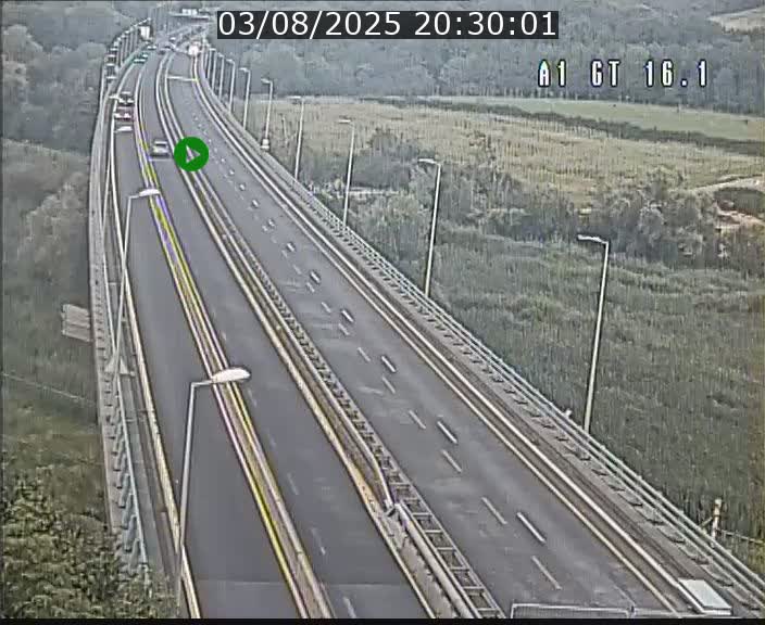 Traffic live webcam Luxembourg Niederanven - A1 direction Allemagne - BK 16.1