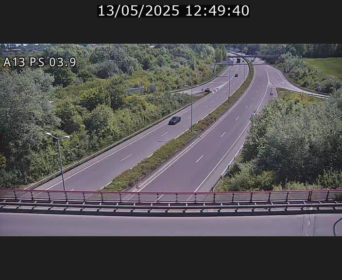 Traffic live webcam Luxembourg Ehlerange - A13 direction Esch-sur-Alzette - BK 6.8