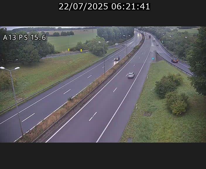 Traffic live webcam Luxembourg Kayl - A13 direction Dudelange - BK 15.6