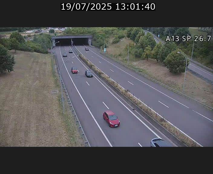 Traffic live webcam Luxembourg Frisange - A13 direction Luxembourg-ville - BK 26.7
