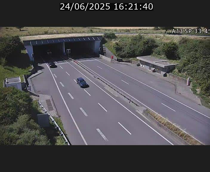 Webcam trafic sur A13 à hauteur d'Altwies en direction de Mondorf-les-bains et en provenance de l'Allemagne