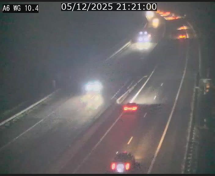 Traffic live webcam Luxembourg Mamer - A6 - BK 10.4 - direction Luxembourg/France/Allemagne