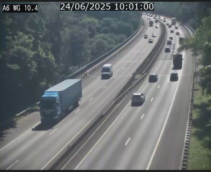 Traffic live webcam Luxembourg Mamer - A6 - BK 10.4 - direction Luxembourg/France/Allemagne