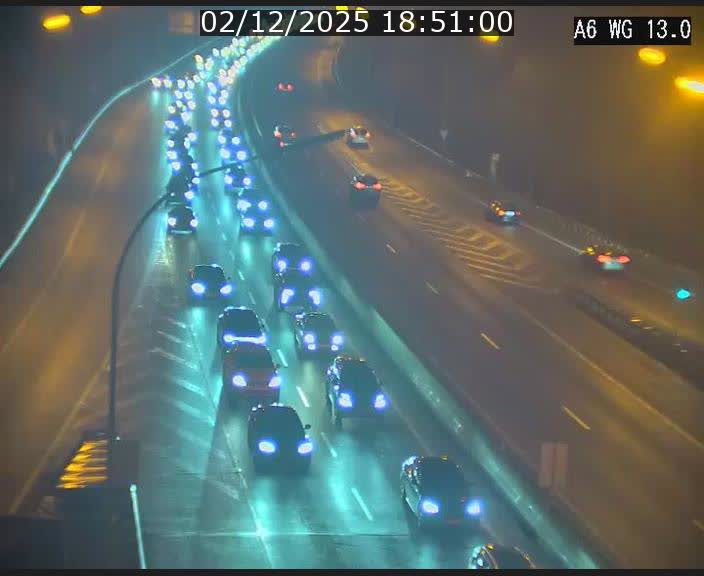 Traffic live webcam Luxembourg Mamer - A6 - BK 13 - direction Luxembourg/France/Allemagne