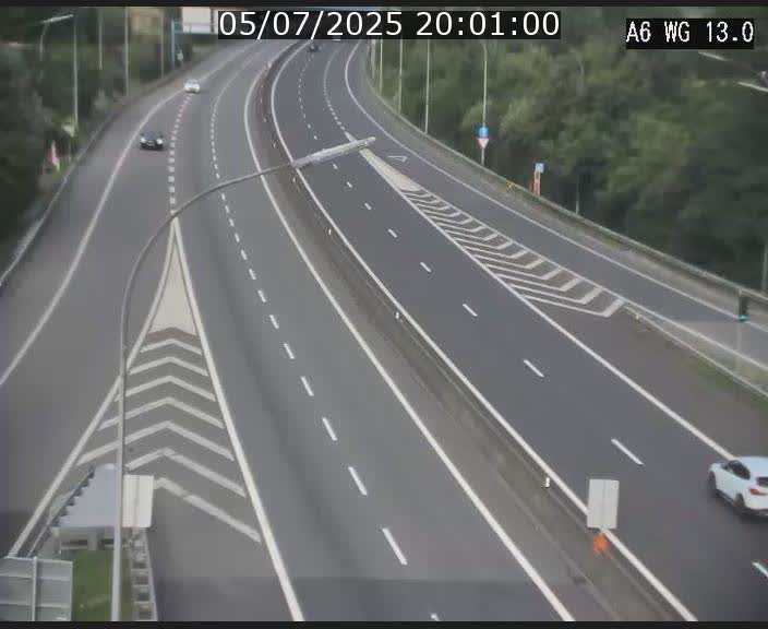 Traffic live webcam Luxembourg Mamer - A6 - BK 13 - direction Luxembourg/France/Allemagne