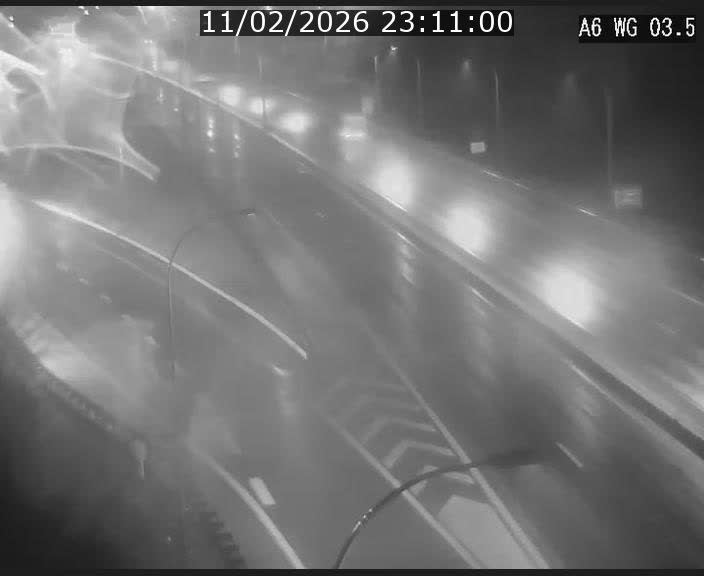 Traffic live webcam Luxembourg - Croix de Cessange - A6 - BK 3.5 - direction France/Allemagne