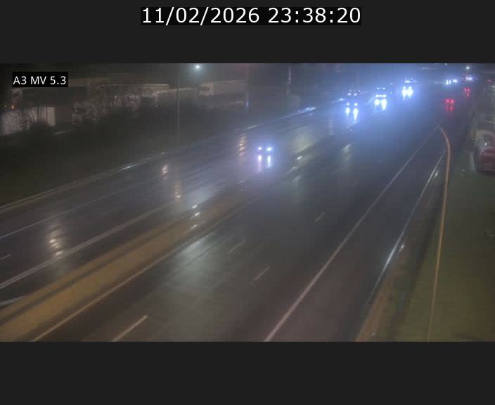 Webcam à l'Aire de Berchem au Luxembourg sur l'A3. Vue orientée vers la France