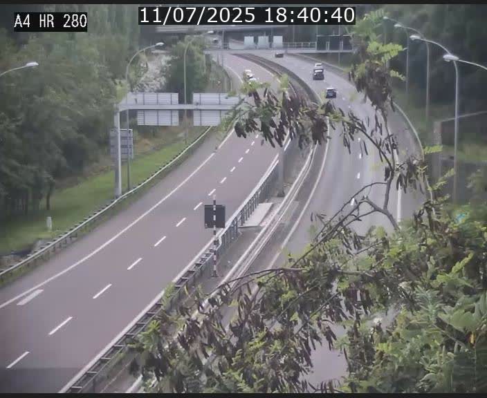 Webcam traffic A4 Luxembourg - BK 0.2 - P+R Bouillon (direction Luxembourg)