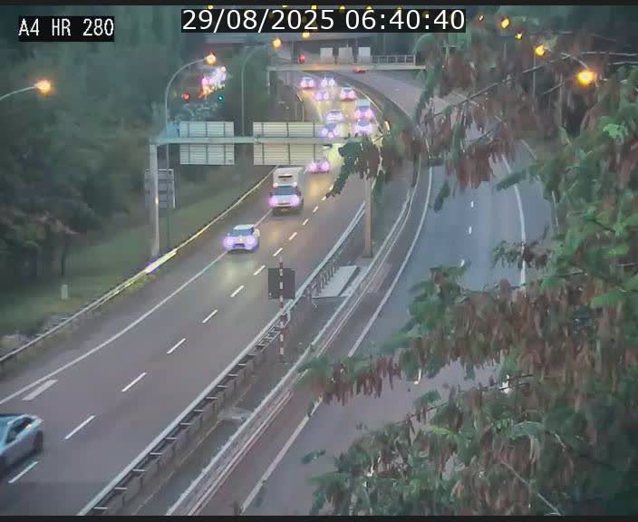 Webcam traffic A4 Luxembourg - BK 0.2 - P+R Bouillon (direction Luxembourg)