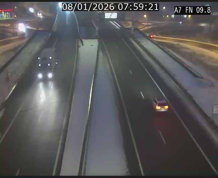 Caméra trafic Luxembourg - A7, Tunnel Gousselerbierg, sortie sud, direction rond-point Lorentzweiler (BK 9.9)