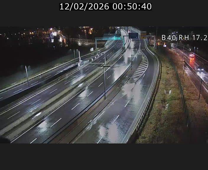 Webcam sur le contournement d'Esch Belval à hauteur de la sortie Université de Luxembourg. Vue orientée vers Luxembourg