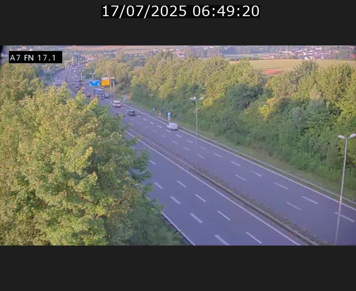 Caméra trafic Luxembourg - A7, Merscherbierg direction Mersch