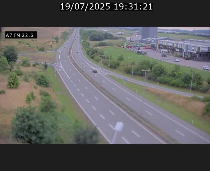 Caméra trafic Luxembourg - A7, Colmar-berg direction Mersch
