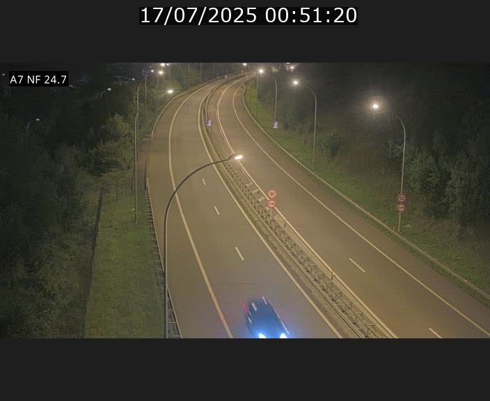 Caméra trafic Luxembourg - A7, Schieren direction Mersch