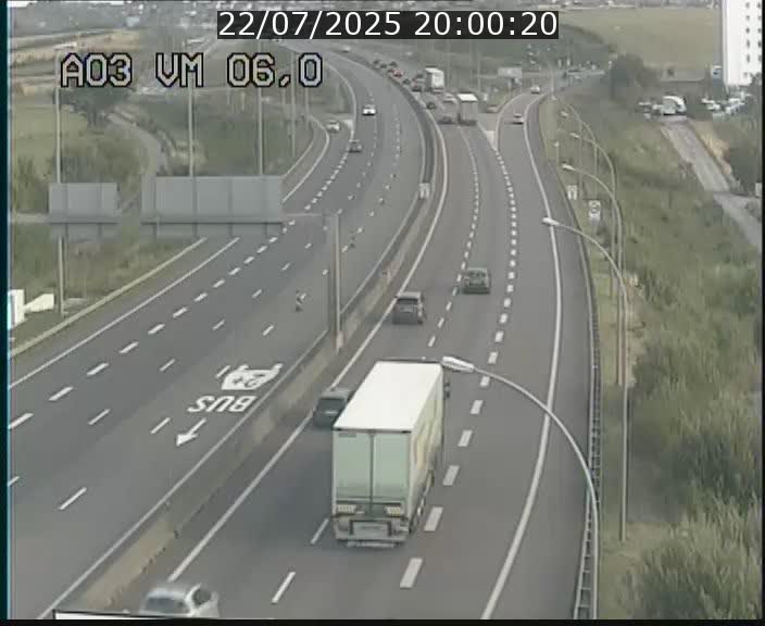 Traffic live webcam Luxembourg Aire de Berchem - A3 - BK 6 - direction France