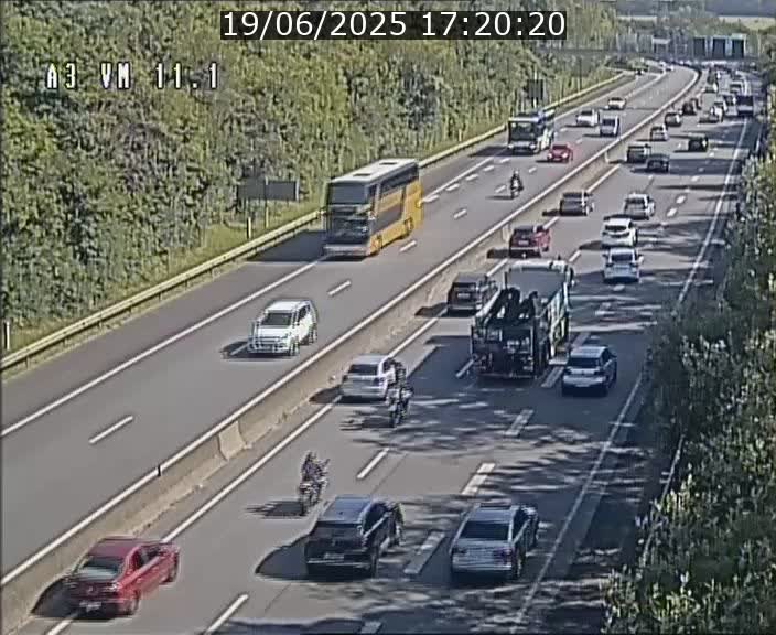 Webcam à la frontière franco-luxembourgeoise, avant la Croix de Bettembourg - BK 11.1 - direction Luxembourg-ville