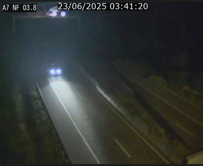 Webcam autoroute A7 au Luxembourg à la sortie du Tunnel Stafelter vers le Nord