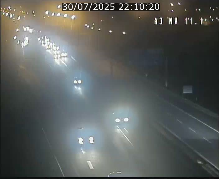 Traffic live webcam Luxembourg Croix de Bettembourg A3 - BK 11.1 - direction Luxembourg-ville