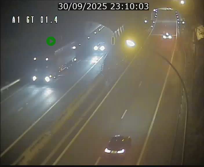 Traffic live webcam Luxembourg Hesperange - A1 direction Kirchberg - BK 1.4