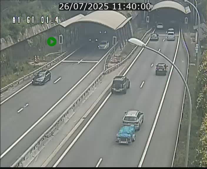 Traffic live webcam Luxembourg Hesperange - A1 direction Kirchberg - BK 1.4