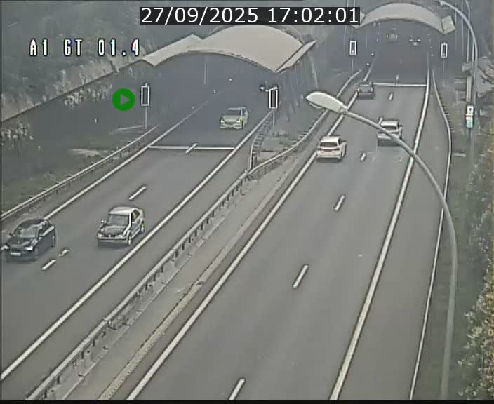 Traffic live webcam Luxembourg Hesperange - A1 direction Kirchberg - BK 1.4