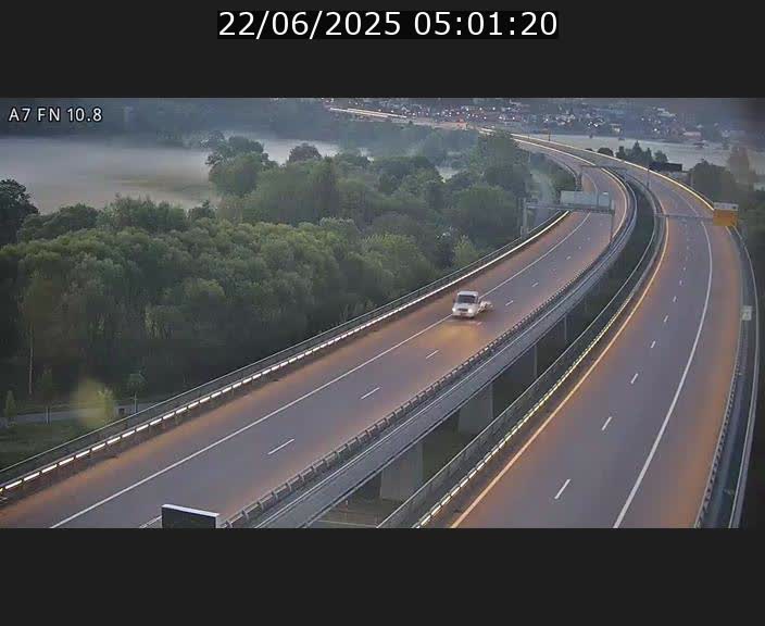Caméra trafic Luxembourg - A7, Tunnel Gousselerbierg, sortie sud, direction rond-point Lorentzweiler (BK 10.8)