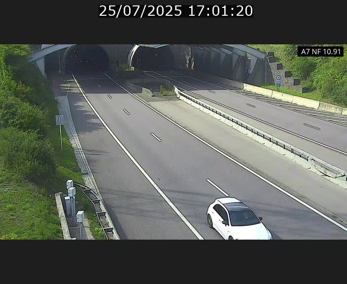 Caméra trafic Luxembourg - A7, Tunnel Gousselerbierg, entrée sud, direction Mersch