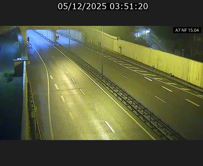 Caméra trafic Luxembourg - A7, Tunnel Mersch, entrée sud, direction Ettelbruck
