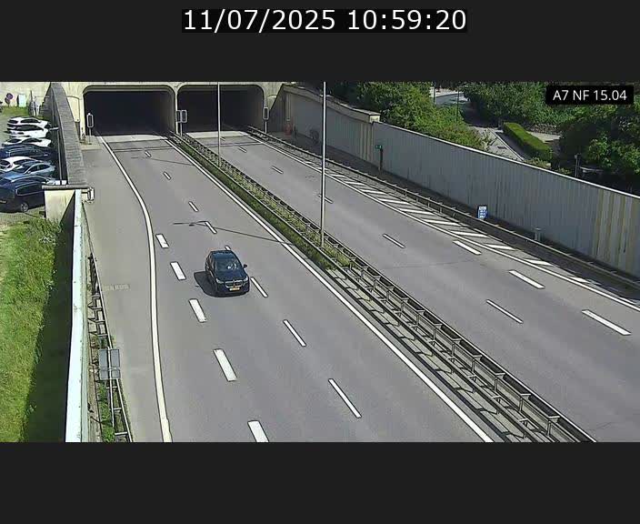 Caméra trafic Luxembourg - A7, Tunnel Mersch, entrée sud, direction Ettelbruck