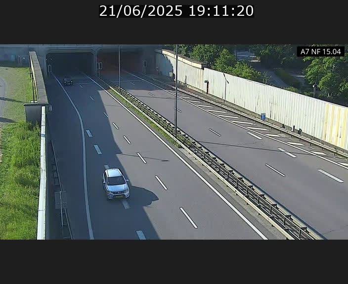 Caméra trafic Luxembourg - A7, Tunnel Mersch, entrée sud, direction Ettelbruck