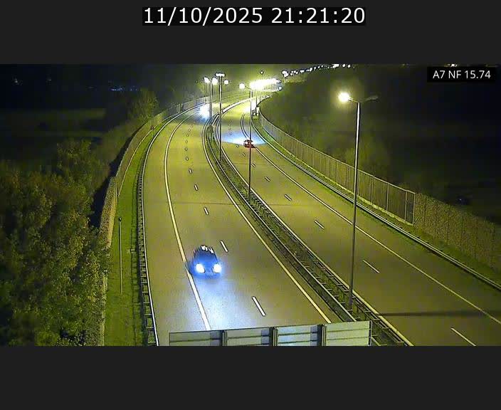Caméra trafic Luxembourg - A7, Tunnel Mersch, entrée nord, direction Lorentzweiler