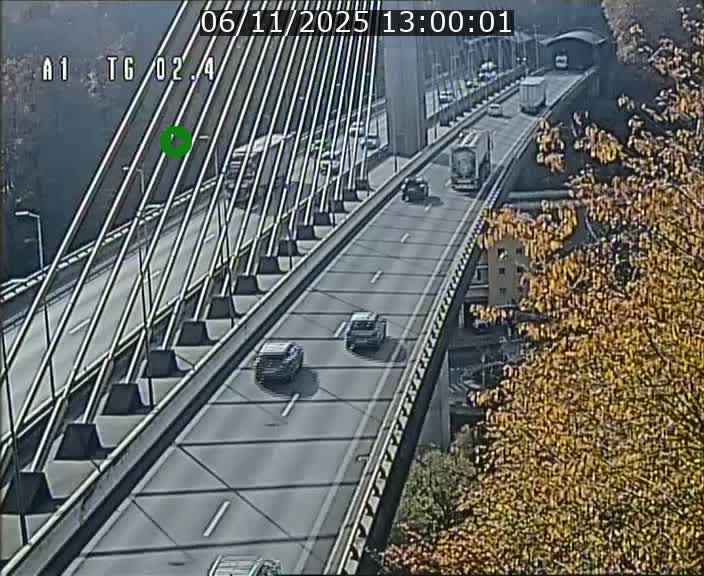 Traffic live webcam Luxembourg Sandweiler - A1 direction Luxembourg-ville - BK 2.4