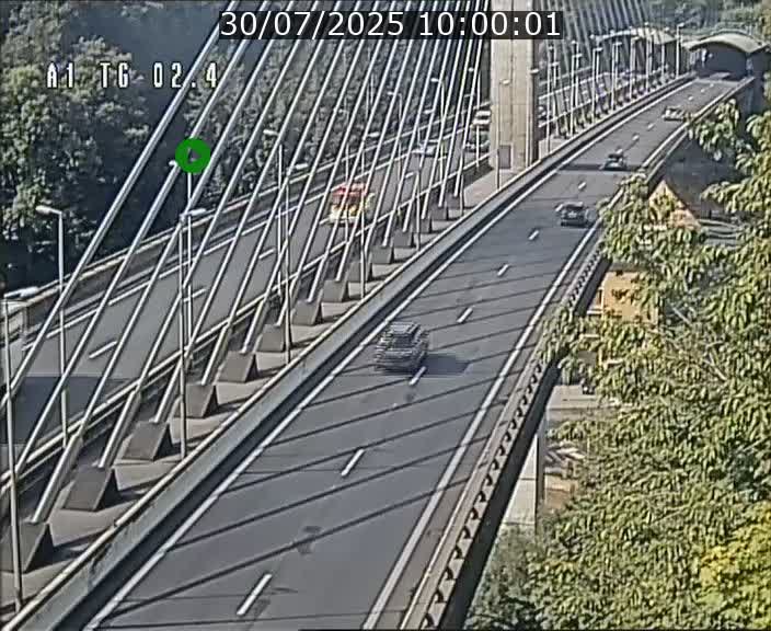 Traffic live webcam Luxembourg Sandweiler - A1 direction Luxembourg-ville - BK 2.4