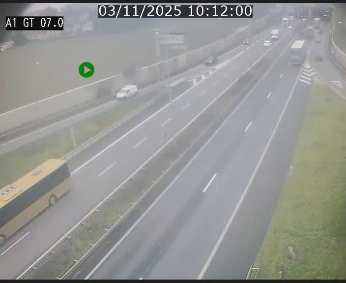 Traffic live webcam Luxembourg Cents - A1 direction Kirchberg - BK 7