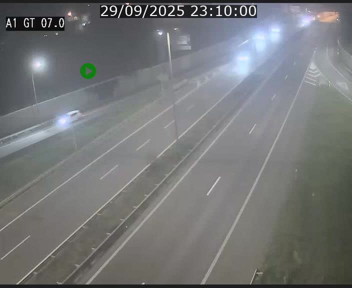 Traffic live webcam Luxembourg Cents - A1 direction Kirchberg - BK 7