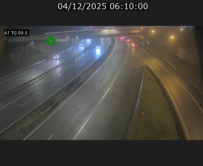 Traffic live webcam Luxembourg Jonction Grünewald - A1 direction Luxembourg-ville - BK 9.5