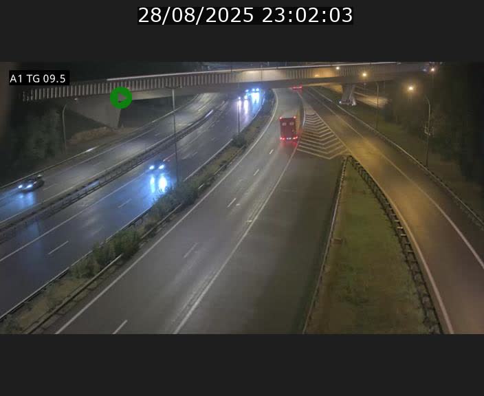 Traffic live webcam Luxembourg Jonction Grünewald - A1 direction Luxembourg-ville - BK 9.5