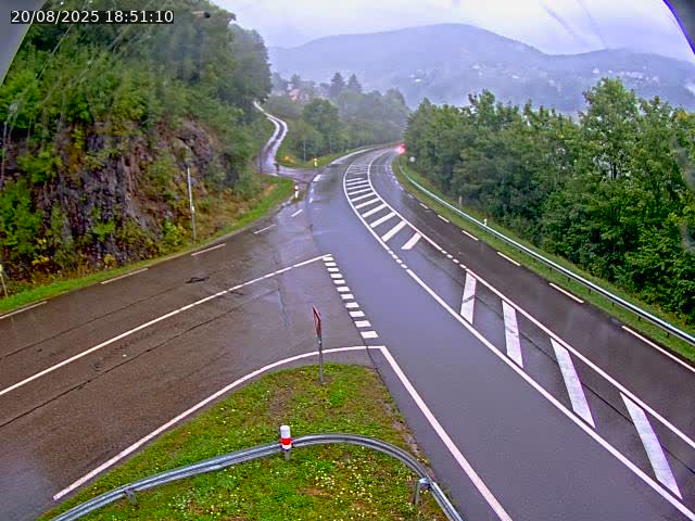 Caméra autoroute France - N66, col du Bussang direction Remiremont