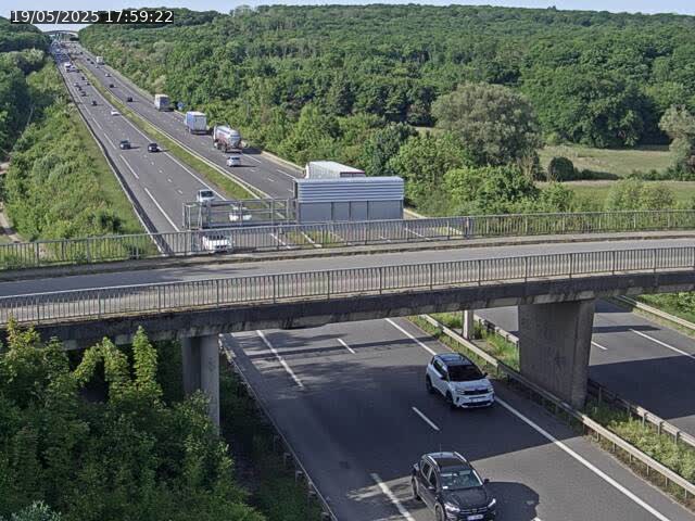 Caméra autoroute France - A31, Zoufftgen direction Luxembourg-ville, à la frontière entre la France et le Luxembourg